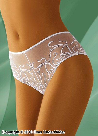 Panty with swirling design